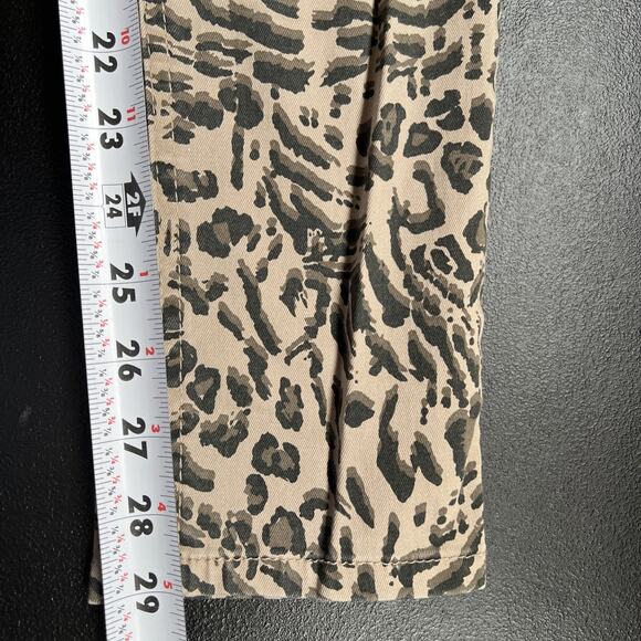 Democracy Jeans 8 Ab Technology Cheetah Leopard Animal Print Zipper Pockets - Picture 9 of 9